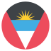 Ag Antigua And Barbuda Flag Icon Circle