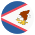 As American Samoa Flag Icon Circle