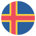 Ax Aland Islands Flag Icon Circle