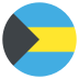 Bs Bahamas Flag Icon Circle