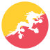 Bt Bhutan Flag Icon Circle