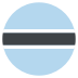 Bw Botswana Flag Icon Circle