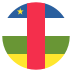 Cf Central African Republic Flag Icon Circle