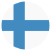 Fi Finland Flag Icon Circle