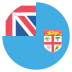 Fj Fiji Flag Icon Circle