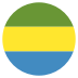 Ga Gabon Flag Icon Circle