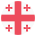 Ge Georgia Flag Icon Circle