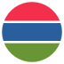 Gm Gambia Flag Icon Circle