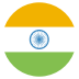 In India Flag Icon Circle