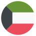 Kw Kuwait Flag Icon Circle