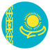 Kz Kazakhstan Flag Icon Circle