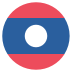 La Laos Flag Icon Circle