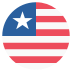 Lr Liberia Flag Icon Circle