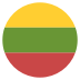 Lt Lithuania Flag Icon Circle