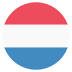 Lu Luxembourg Flag Icon Circle