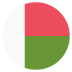 Mg Madagascar Flag Icon Circle