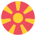 Mk North Macedonia Flag Icon Circle