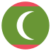 Mv Maldives Flag Icon Circle