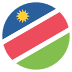 Na Namibia Flag Icon Circle