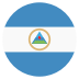 Ni Nicaragua Flag Icon Circle