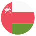 Om Oman Flag Icon Circle