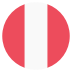 Pe Peru Flag Icon Circle