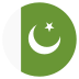 Pk Pakistan Flag Icon Circle