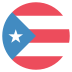 Pr Puerto Rico Flag Icon Circle