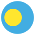 Pw Palau Flag Icon Circle