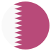 Qa Qatar Flag Icon Circle