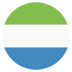 Sl Sierra Leone Flag Icon Circle