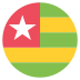 Tg Togo Flag Icon Circle