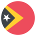 Tl Timor Leste Flag Icon Circle