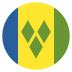 Vc Saint Vincent And The Grenadines Flag Icon Circle