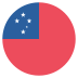 Ws Samoa Flag Icon Circle