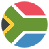 Za South Africa Flag Icon Circle