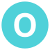 Letter O Icon Circle Alphabet