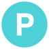 Letter P Icon Circle Alphabet