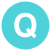 Letter Q Icon Circle Alphabet