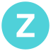 Letter Z Icon Circle Alphabet